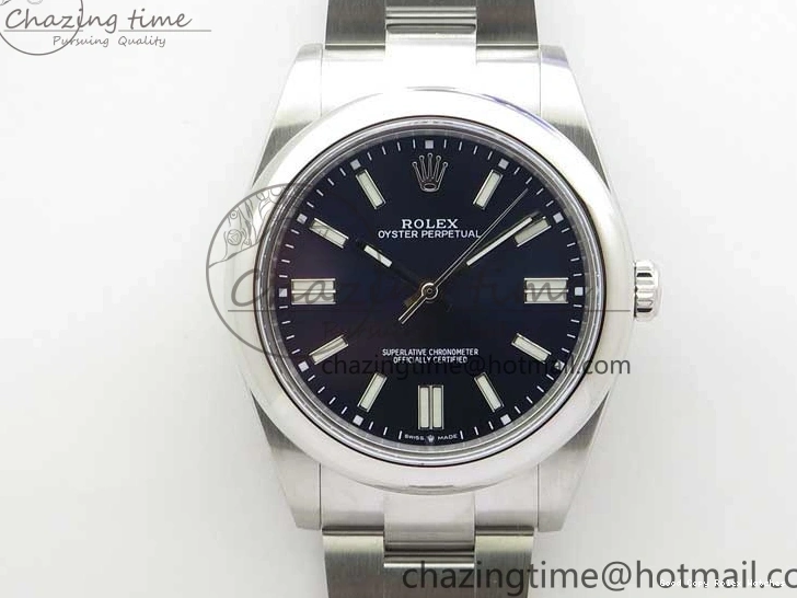 Best AAA Replica Sites Bracelet Best Blue 124300 Edition 41mm 2693 Upgraded Perpetual BP Oyster on Maker Dark Dial SS 1103